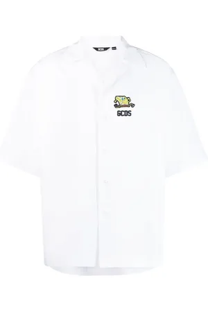 GCDS Camicia con logo goffrato