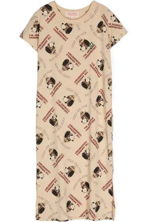 The Animals Observatory Abito modello T-shirt con stampa