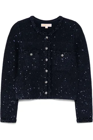 Michael Kors Giacca metallizzata in maglia elasticizzata