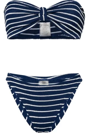 Hunza G Set bikini Jean con effetto stropicciato