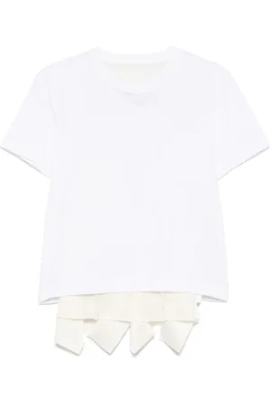 SACAI T-shirt con design a strati