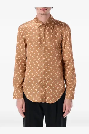 Marine Serre Camicia con stampa Crescent Moon