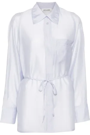 Low Classic Camicia semi trasparente con cintura
