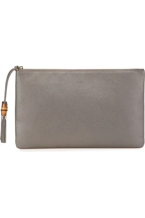 Gucci Clutch in bambù e pelle di vitello con nappa 2000-2015