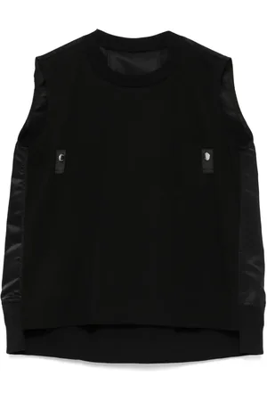 SACAI Canotta con inserti a contrasto