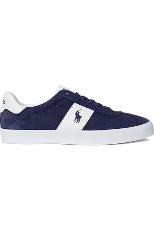 Ralph Lauren Sneakers in pelle scamosciata con ricamo