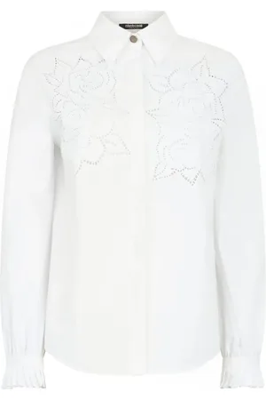 Roberto Cavalli Camicia con dettaglio ricamato a fiori