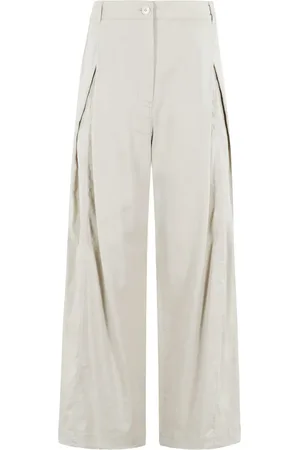 Low Classic Pantaloni dritti in misto lino