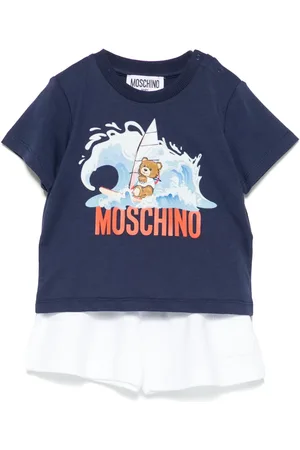 Moschino Set con shorts e logo
