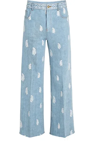 Giambattista Valli Jeans con ricamo a fiori