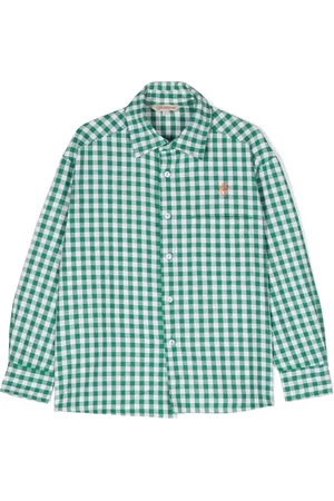 The Animals Observatory Camicia a quadri con ricamo