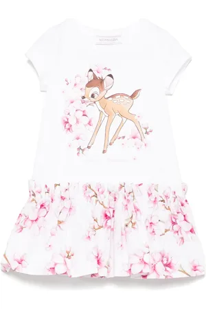 MONNALISA X Disney Abito con stampa Bambi