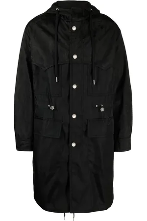VERSACE Parka Barocco Silhouette jacquard