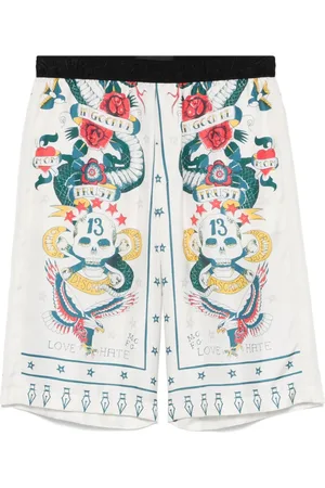 John Richmond Shorts con stampa grafica