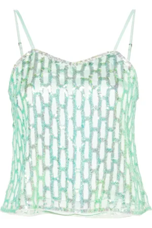 FORTE FORTE Top corto con paillettes