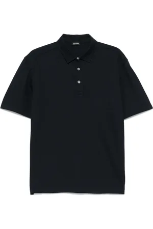 Ermenegildo Zegna Polo in cotone con ricamo logo