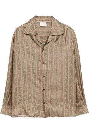 Drôle de Monsieur Camicia La Chemise Rayure Fleuries