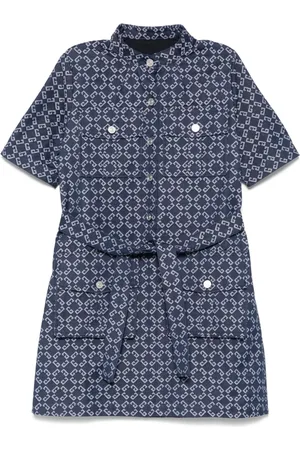 Givenchy Abito corto denim con monogramma 72