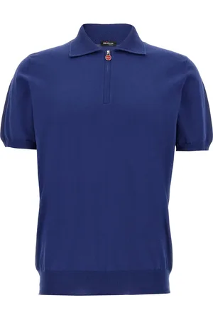 Kiton Polo in cotone con ricamo logo