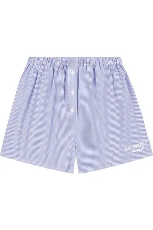 Sporty & Rich Shorts a righe