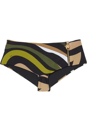 Puccini Slip bikini con stampa Marmo