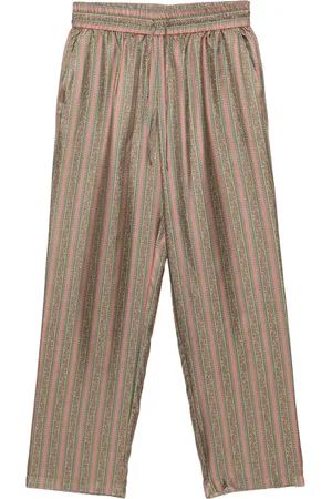 Drôle de Monsieur Pantaloni Le Pantalon Rayure Fleumes
