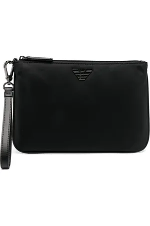 Emporio Armani Clutch con placca logo