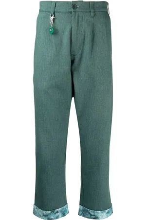 CLOT Pantaloni dritti con risvolto