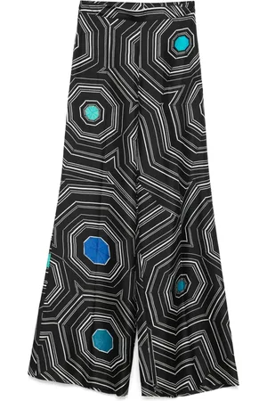 Sandro X Louise Bourgeois Pantaloni con stampa geometrica