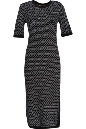 HUGO BOSS Abito midi con stampa geometrica
