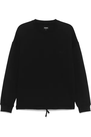 Ermenegildo Zegna Felpa con logo ricamato