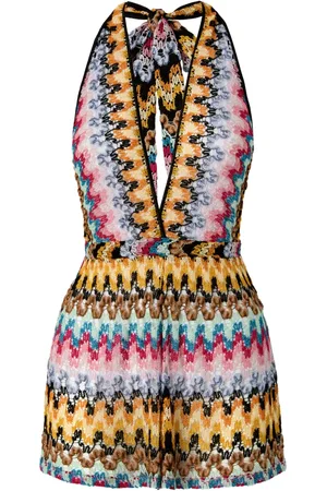 Missoni Tuta corta con motivo a zigzag