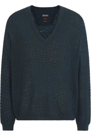 Ermenegildo Zegna Maglione Oasi Lino con scollo a V