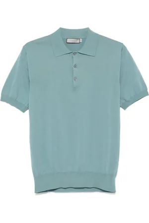 CANALI Polo in cotone con ricamo logo