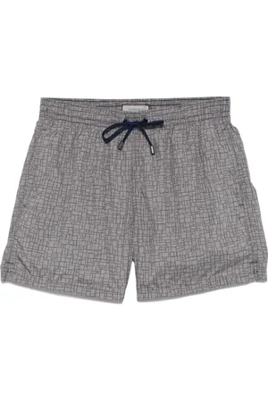 CANALI Costume da bagno con stampa grafica