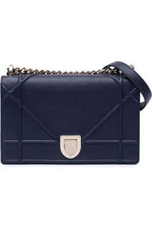 Dior Borsa a tracolla Diorama media in pelle di vitello pieno fiore con battente 2017
