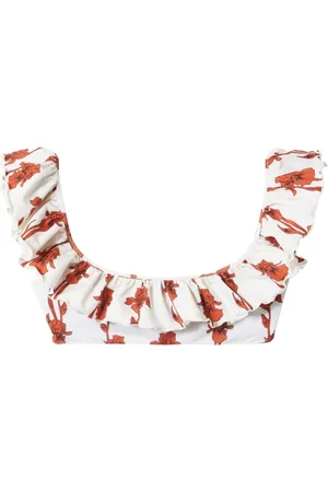 La DoubleJ Top bikini con ruches