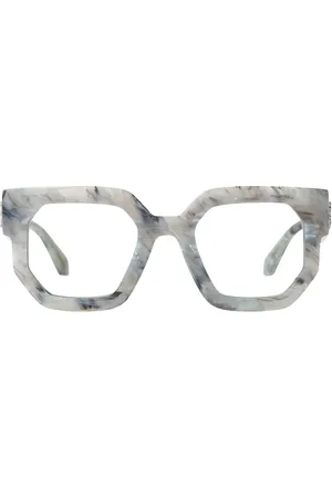 OFF-WHITE Occhiali con effetto marmo