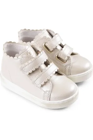 Falcotto Sneakers alte con bordo a smerlo