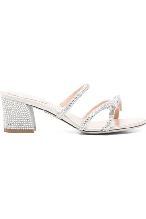 RENE CAOVILLA Sandali con strass 55mm