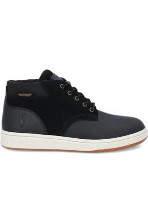 Ralph Lauren Sneakers alte in pelle nera