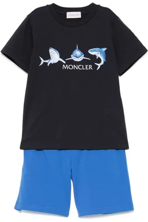 Moncler T-shirt e shorts con stampa