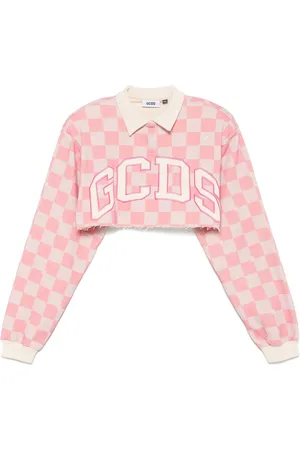 GCDS Polo crop con logo