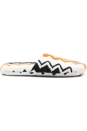 Missoni Slippers con motivo a zigzag