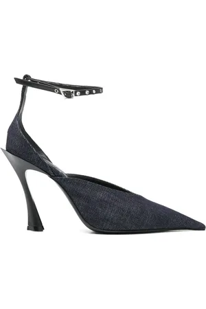 MUGLER Mules denim 95mm