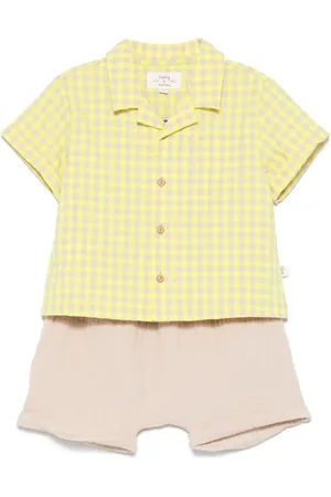 TEDDY & MINOU Set camicia e shorts a quadri
