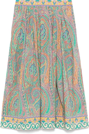 Etro Gonna midi con stampa paisley