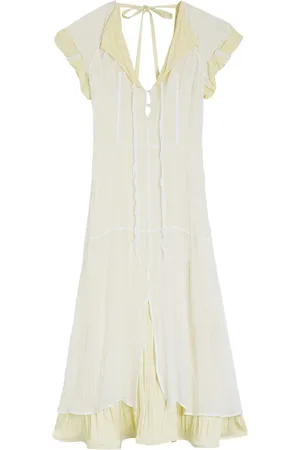 Jil Sander Abito midi con ruches
