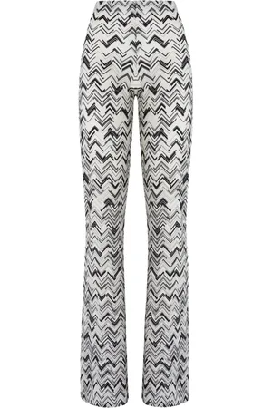 Missoni Pantaloni con motivo a zigzag