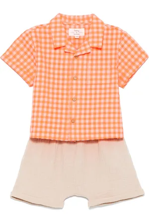 TEDDY & MINOU Set camicia e shorts a quadri